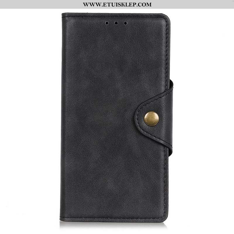 Etui Folio do Xiaomi 12 Pro Vintage Sztuczna Skóra I Guzik
